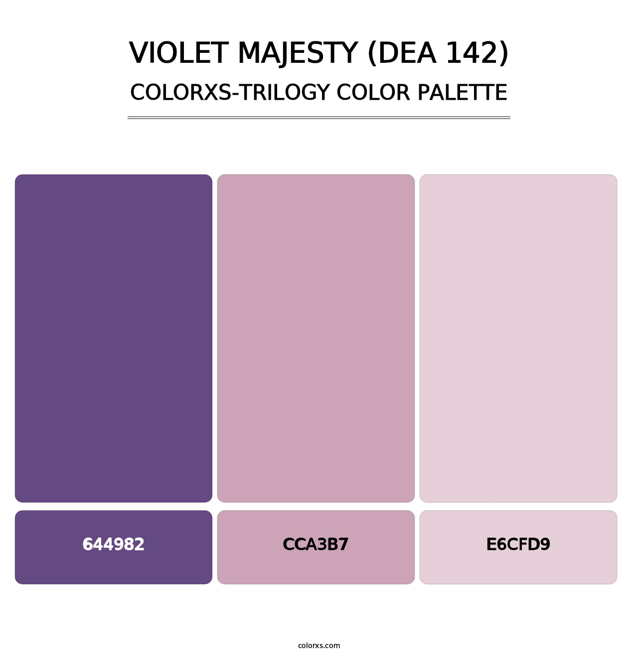 Violet Majesty (DEA 142) - Colorxs Trilogy Palette