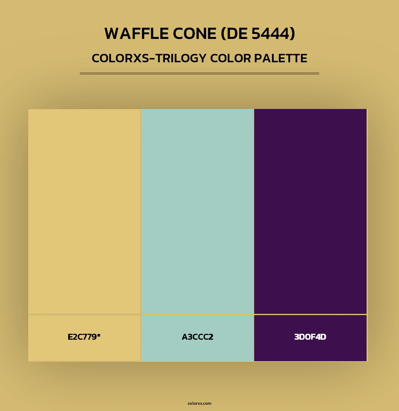 Waffle Cone (DE 5444) - Colorxs Trilogy Palette