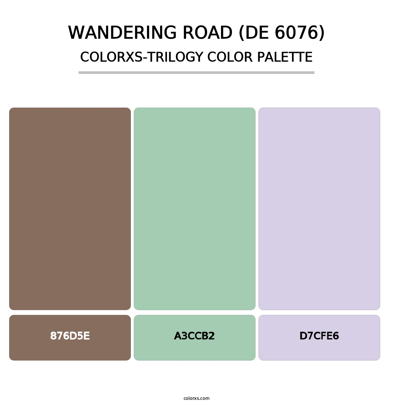 Wandering Road (DE 6076) - Colorxs Trilogy Palette