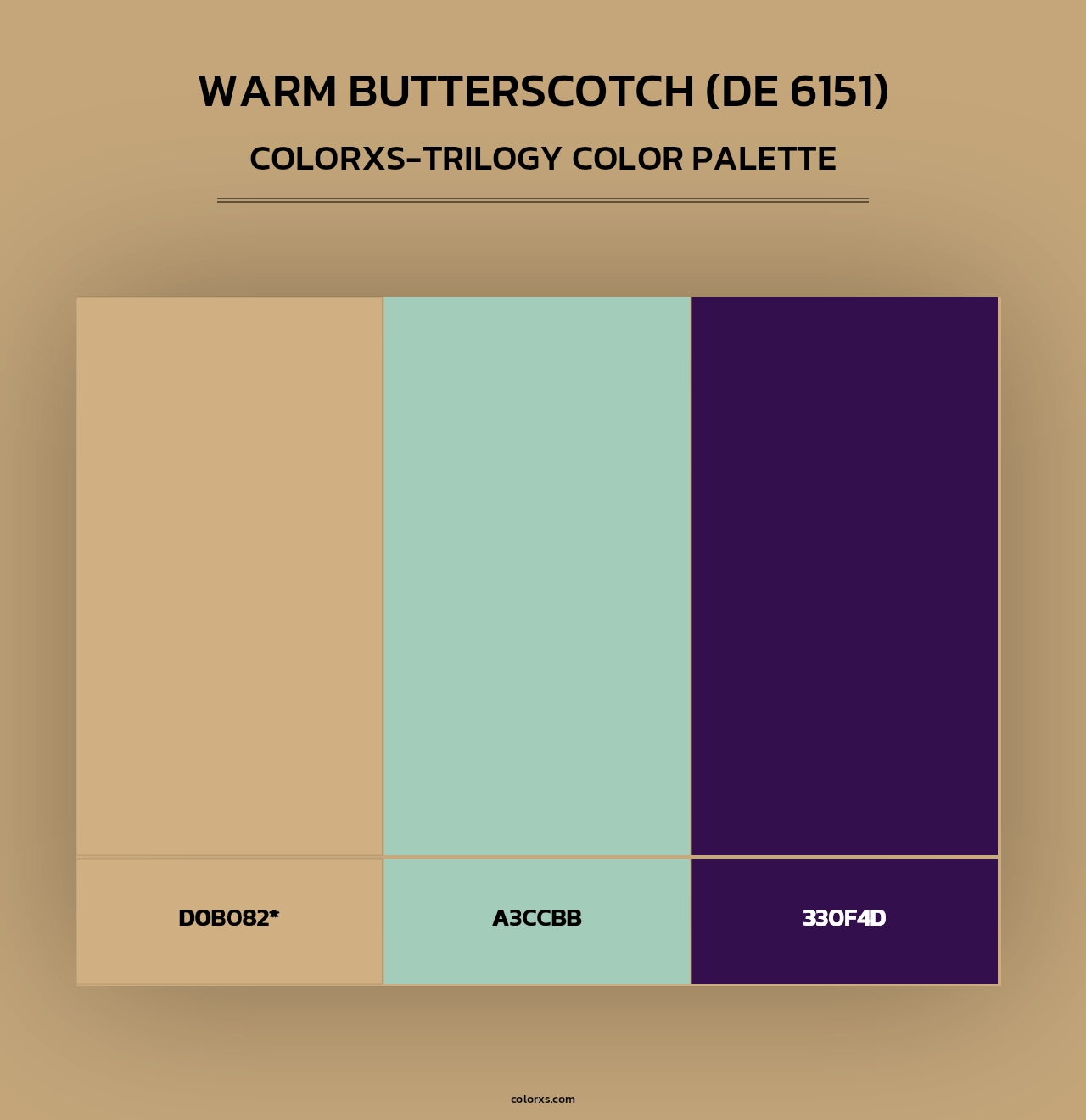 Warm Butterscotch (DE 6151) - Colorxs Trilogy Palette
