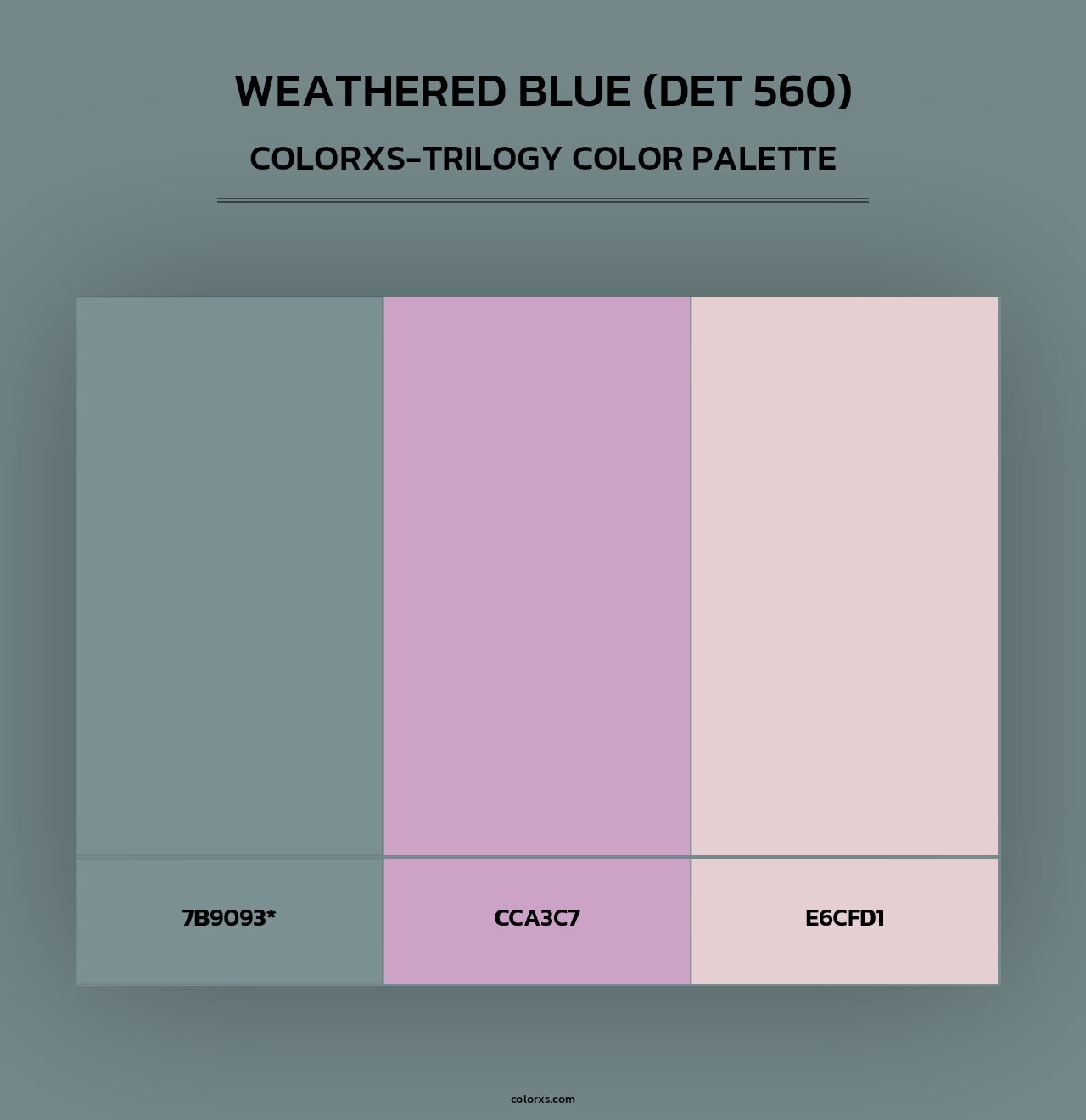 Weathered Blue (DET 560) - Colorxs Trilogy Palette