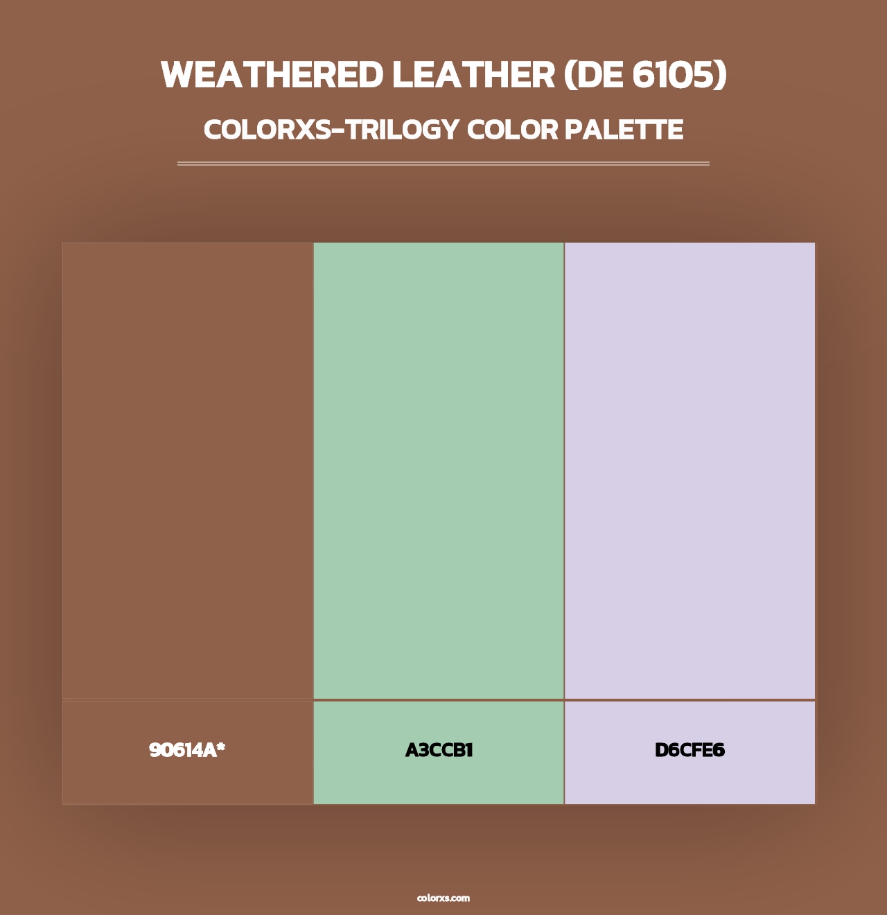 Weathered Leather (DE 6105) - Colorxs Trilogy Palette