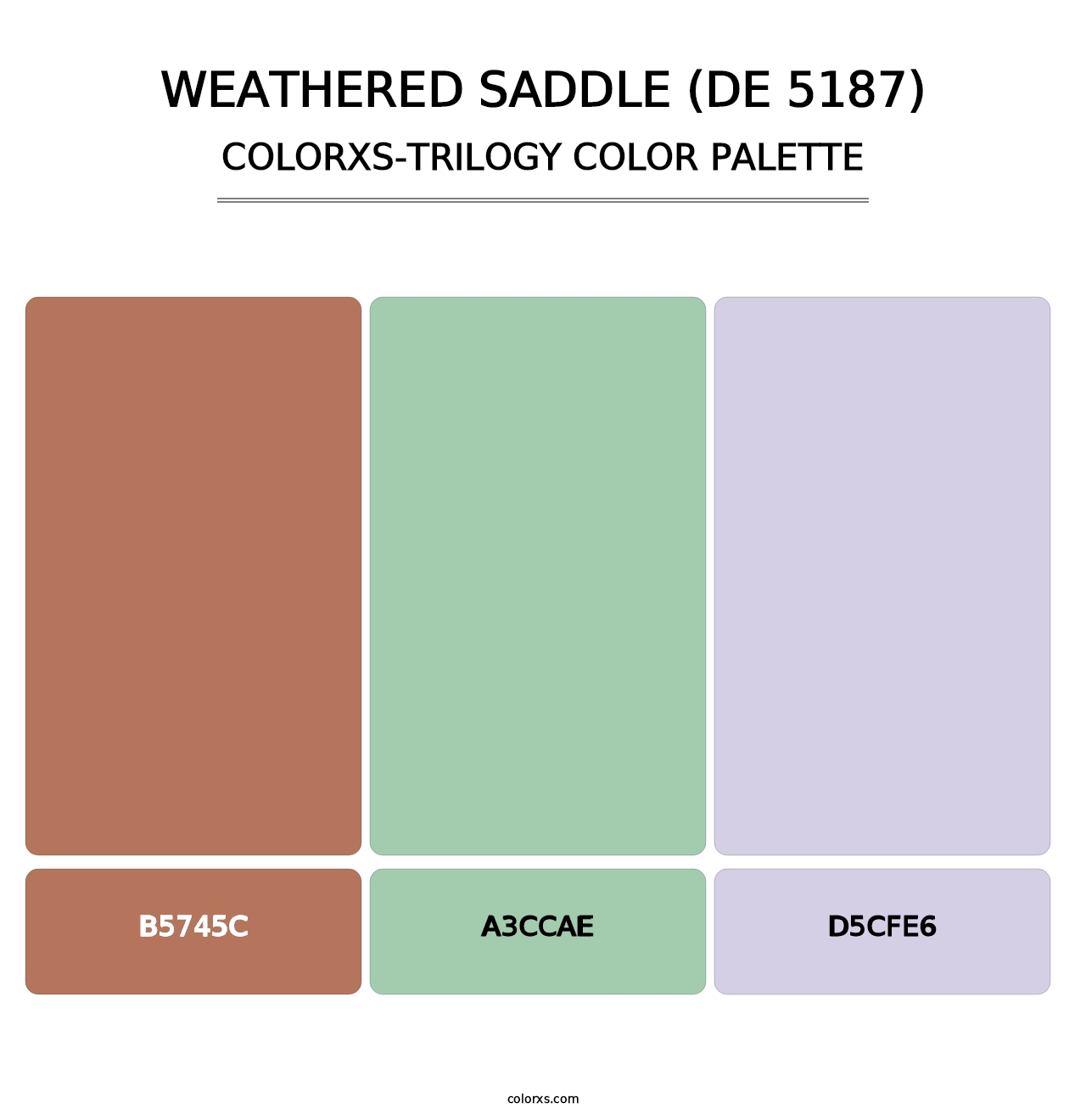 Weathered Saddle (DE 5187) - Colorxs Trilogy Palette