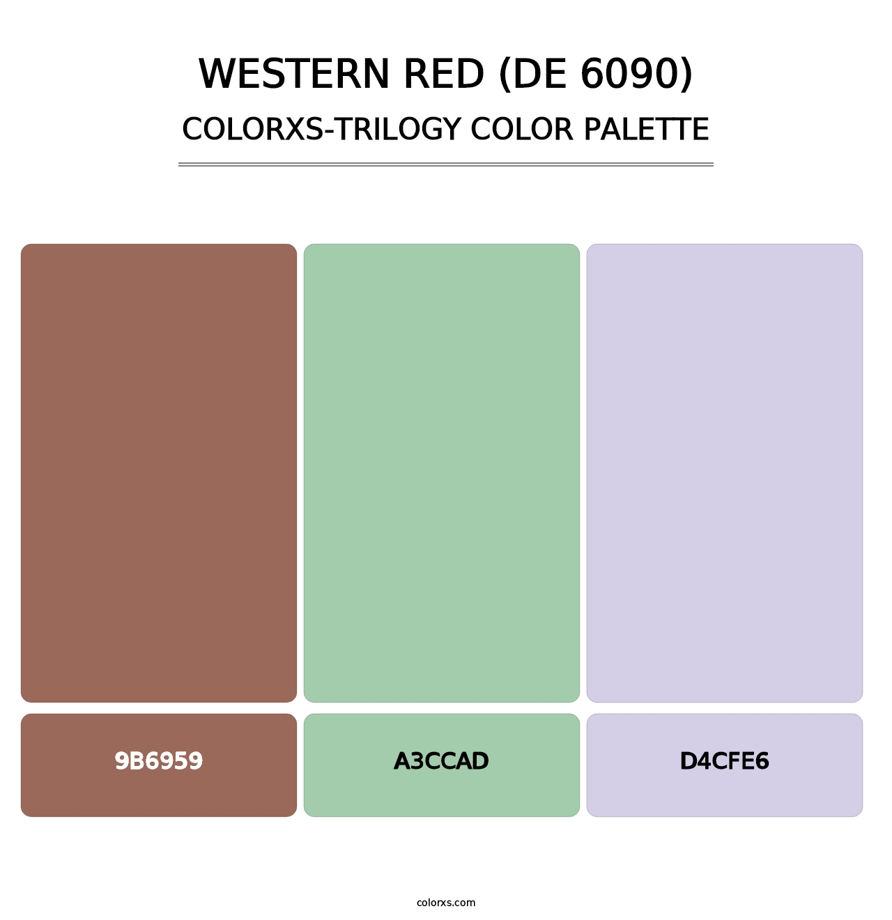 Western Red (DE 6090) - Colorxs Trilogy Palette