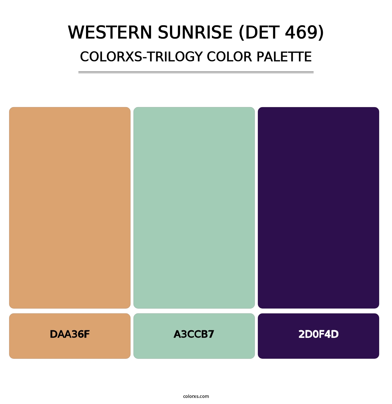 Western Sunrise (DET 469) - Colorxs Trilogy Palette