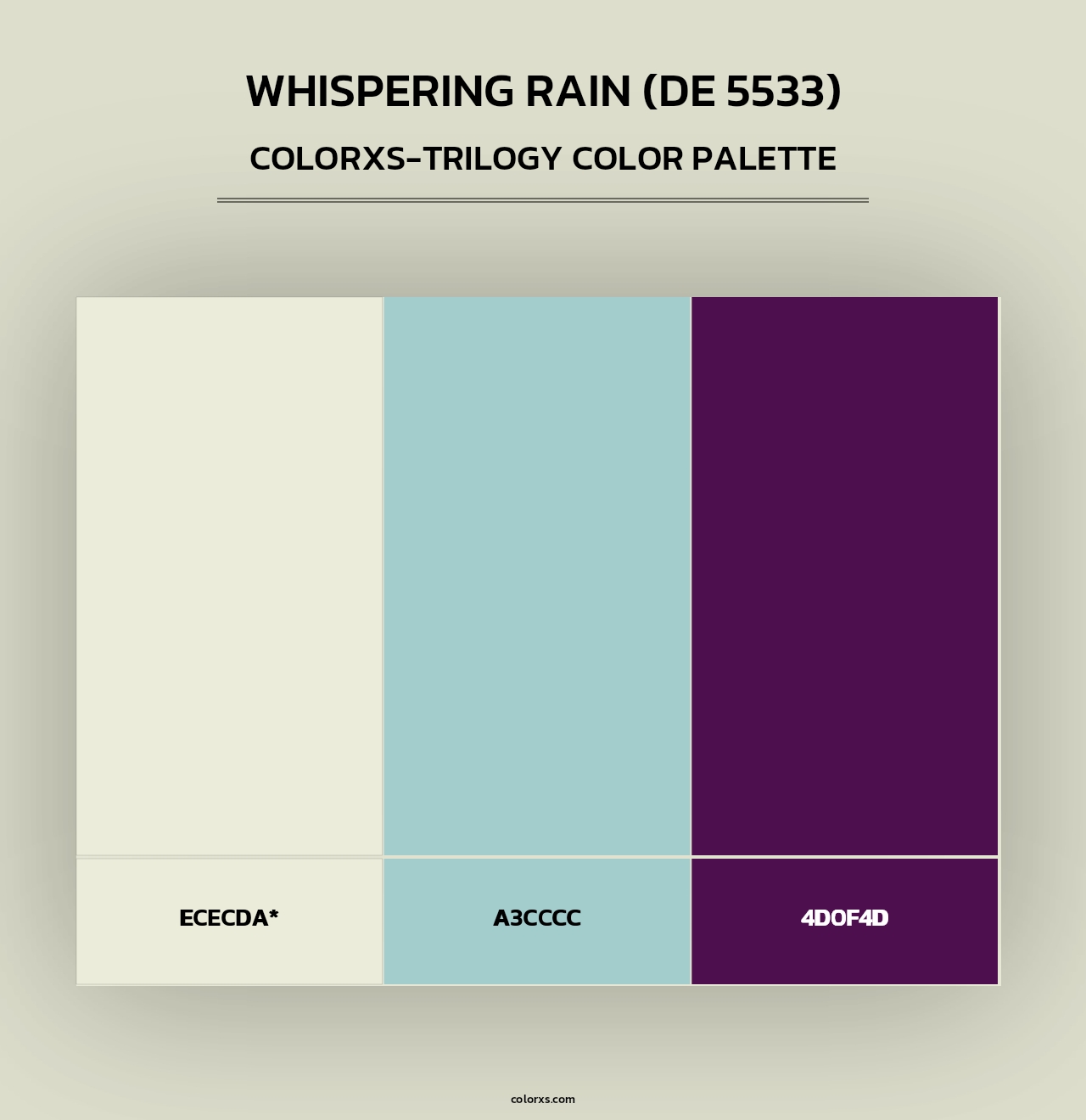 Whispering Rain (DE 5533) - Colorxs Trilogy Palette