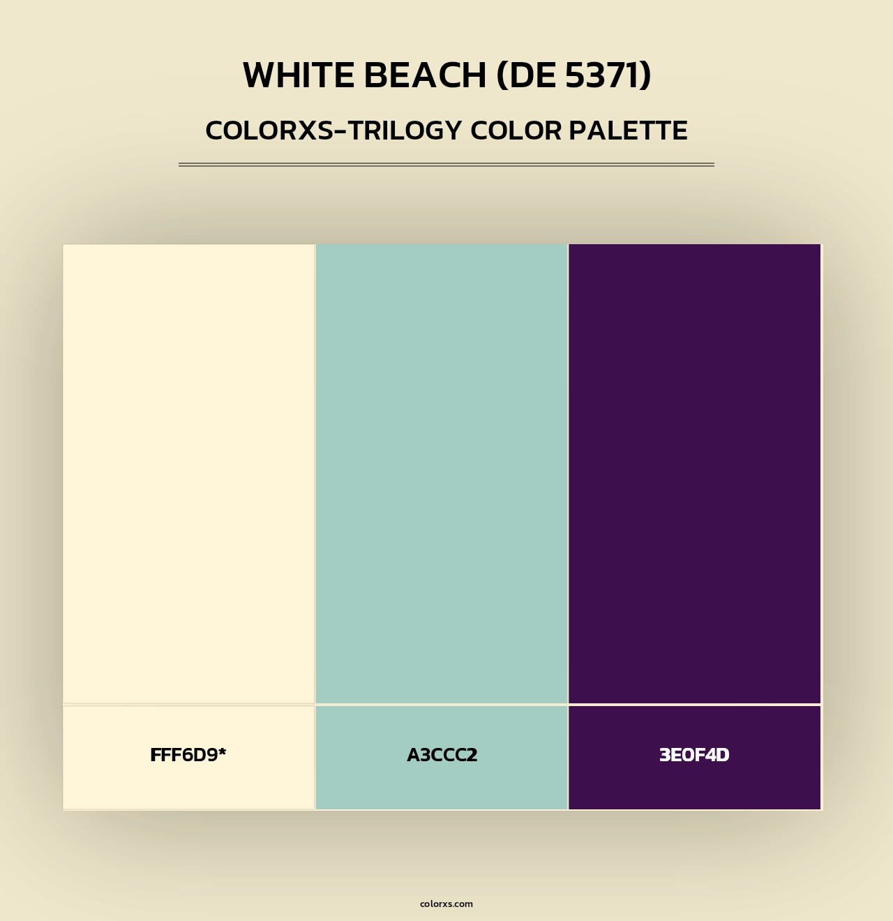 White Beach (DE 5371) - Colorxs Trilogy Palette