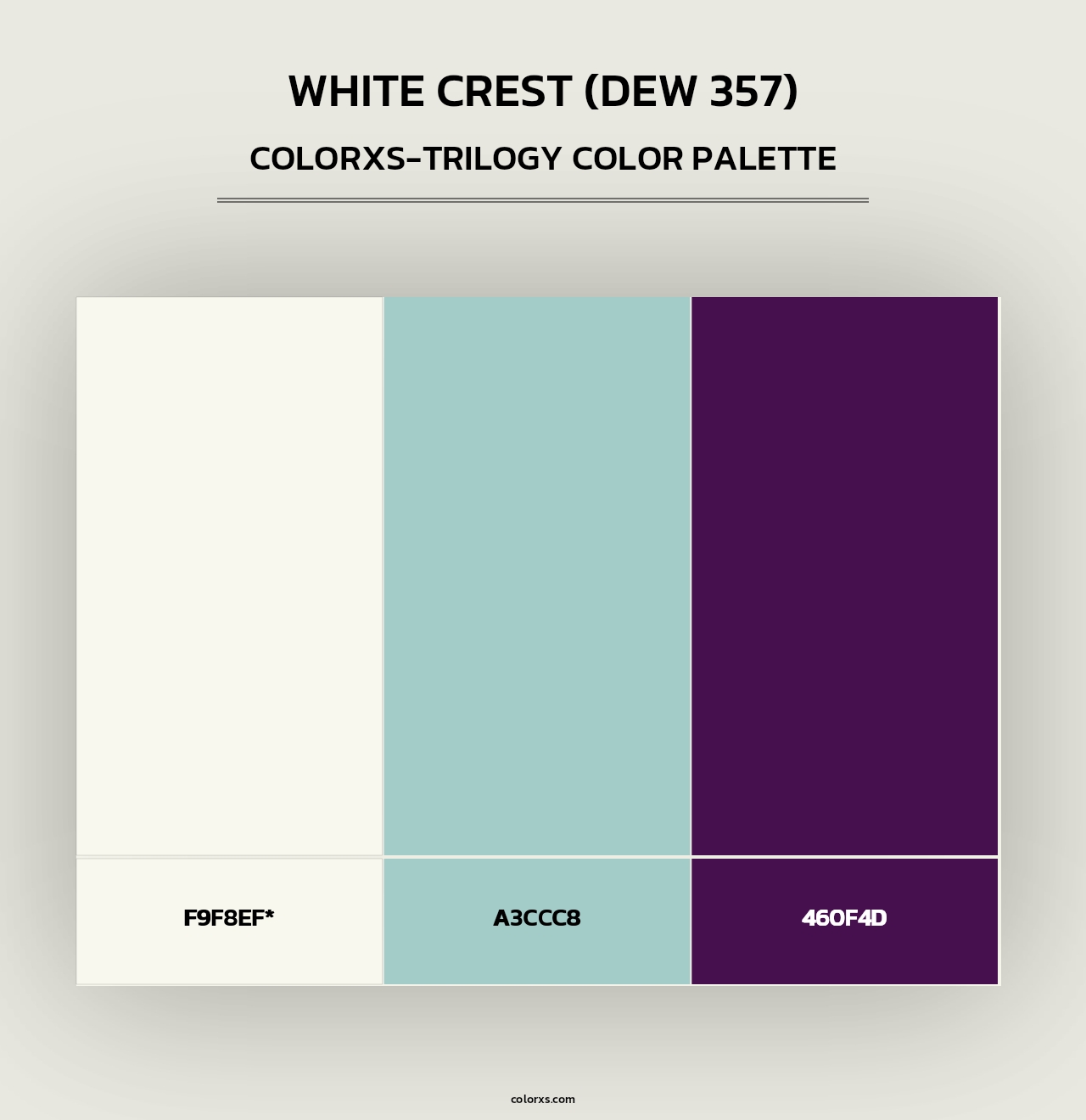 White Crest (DEW 357) - Colorxs Trilogy Palette