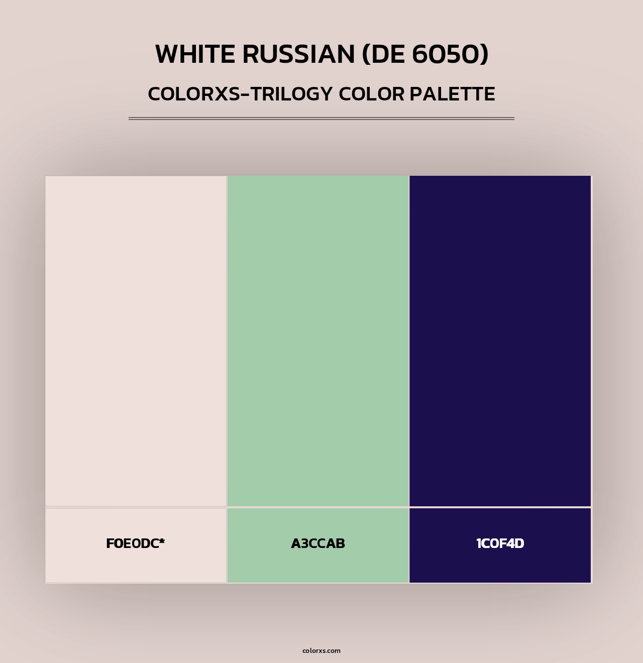 White Russian (DE 6050) - Colorxs Trilogy Palette