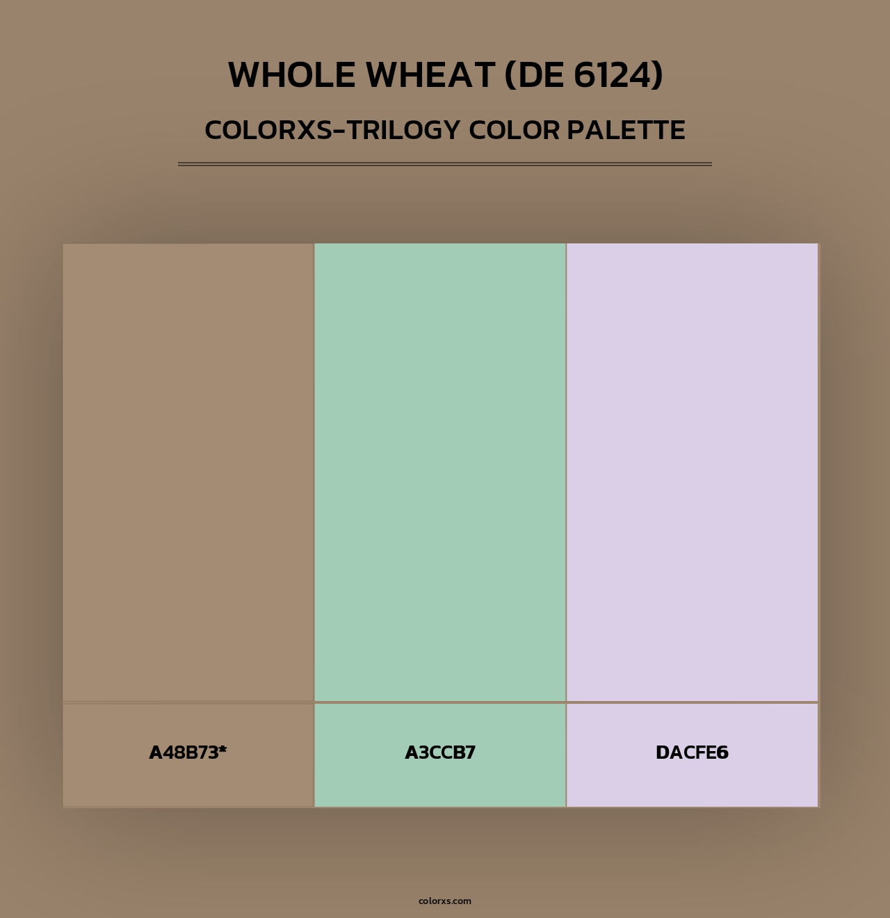 Whole Wheat (DE 6124) - Colorxs Trilogy Palette
