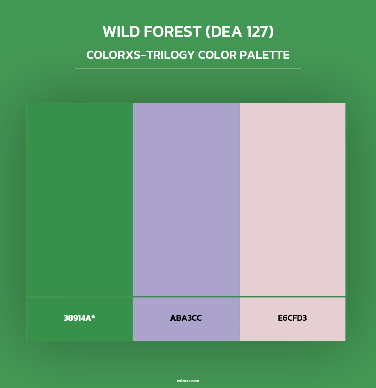 Wild Forest (DEA 127) - Colorxs Trilogy Palette