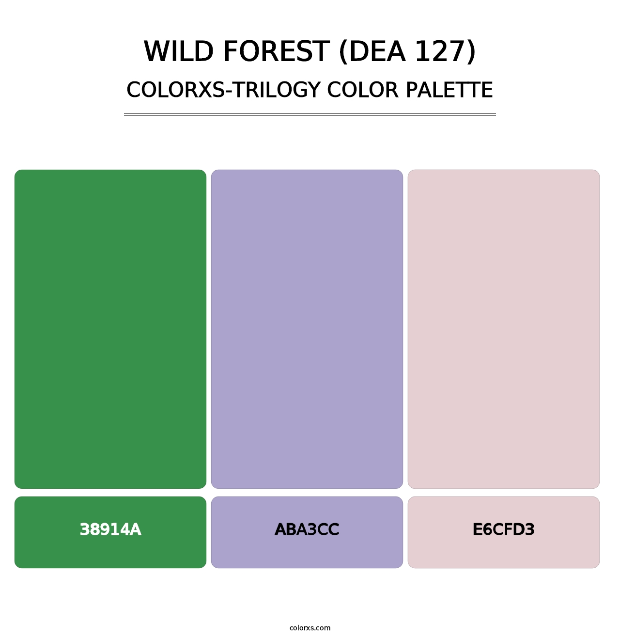 Wild Forest (DEA 127) - Colorxs Trilogy Palette