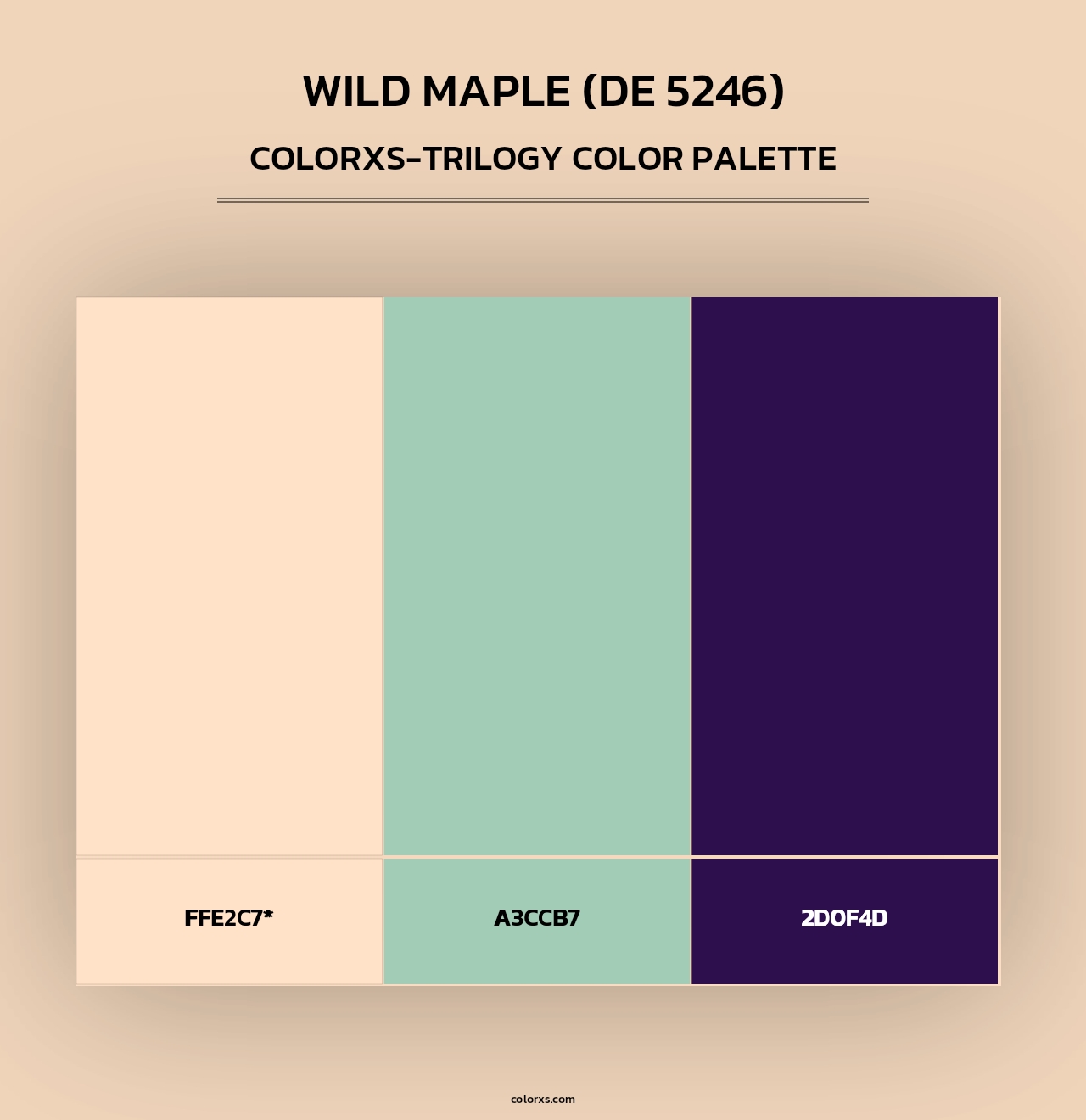 Wild Maple (DE 5246) - Colorxs Trilogy Palette