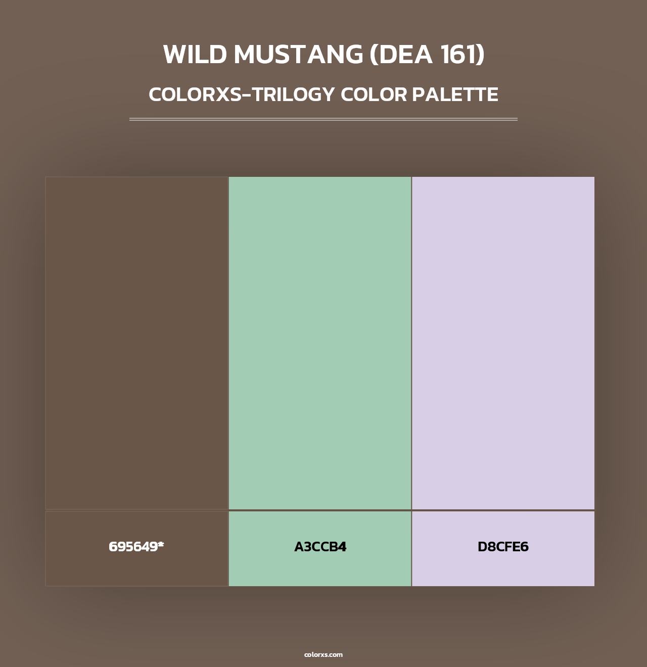 Wild Mustang (DEA 161) - Colorxs Trilogy Palette