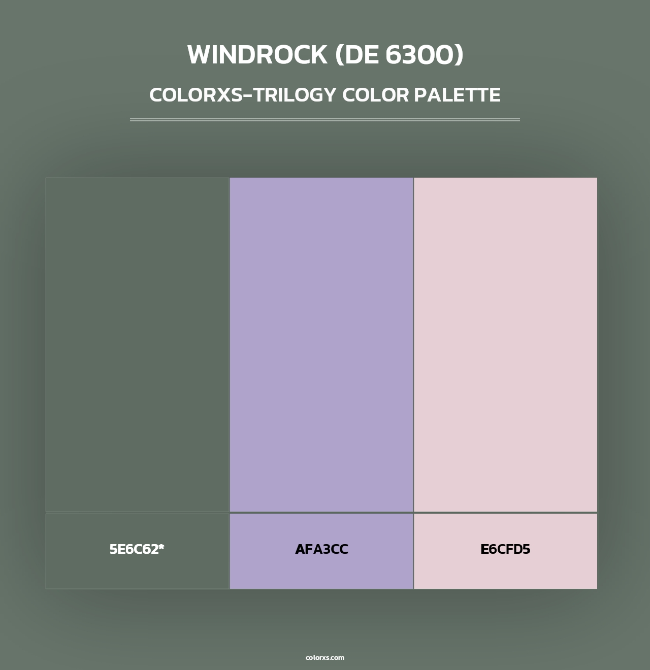 Windrock (DE 6300) - Colorxs Trilogy Palette