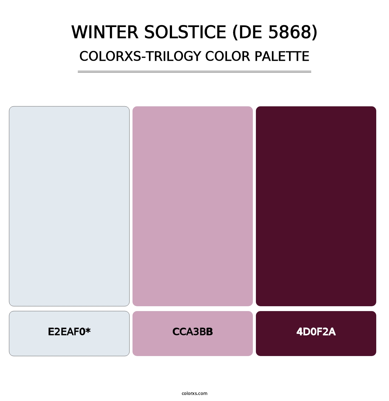 Winter Solstice (DE 5868) - Colorxs Trilogy Palette