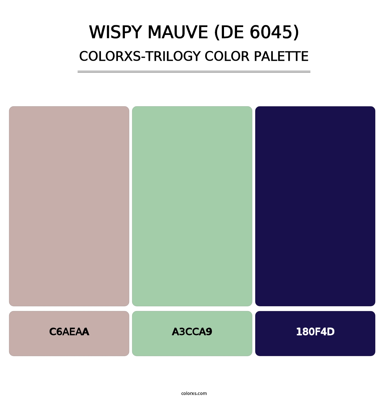Wispy Mauve (DE 6045) - Colorxs Trilogy Palette