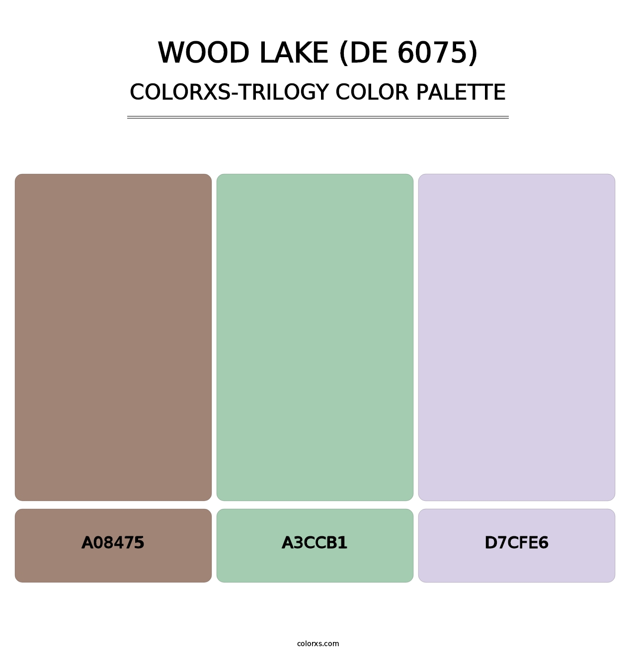 Wood Lake (DE 6075) - Colorxs Trilogy Palette