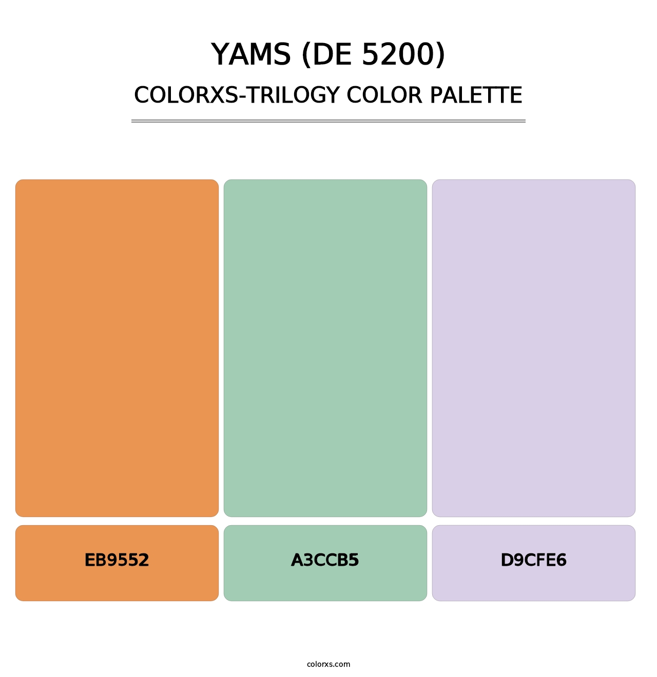 Yams (DE 5200) - Colorxs Trilogy Palette