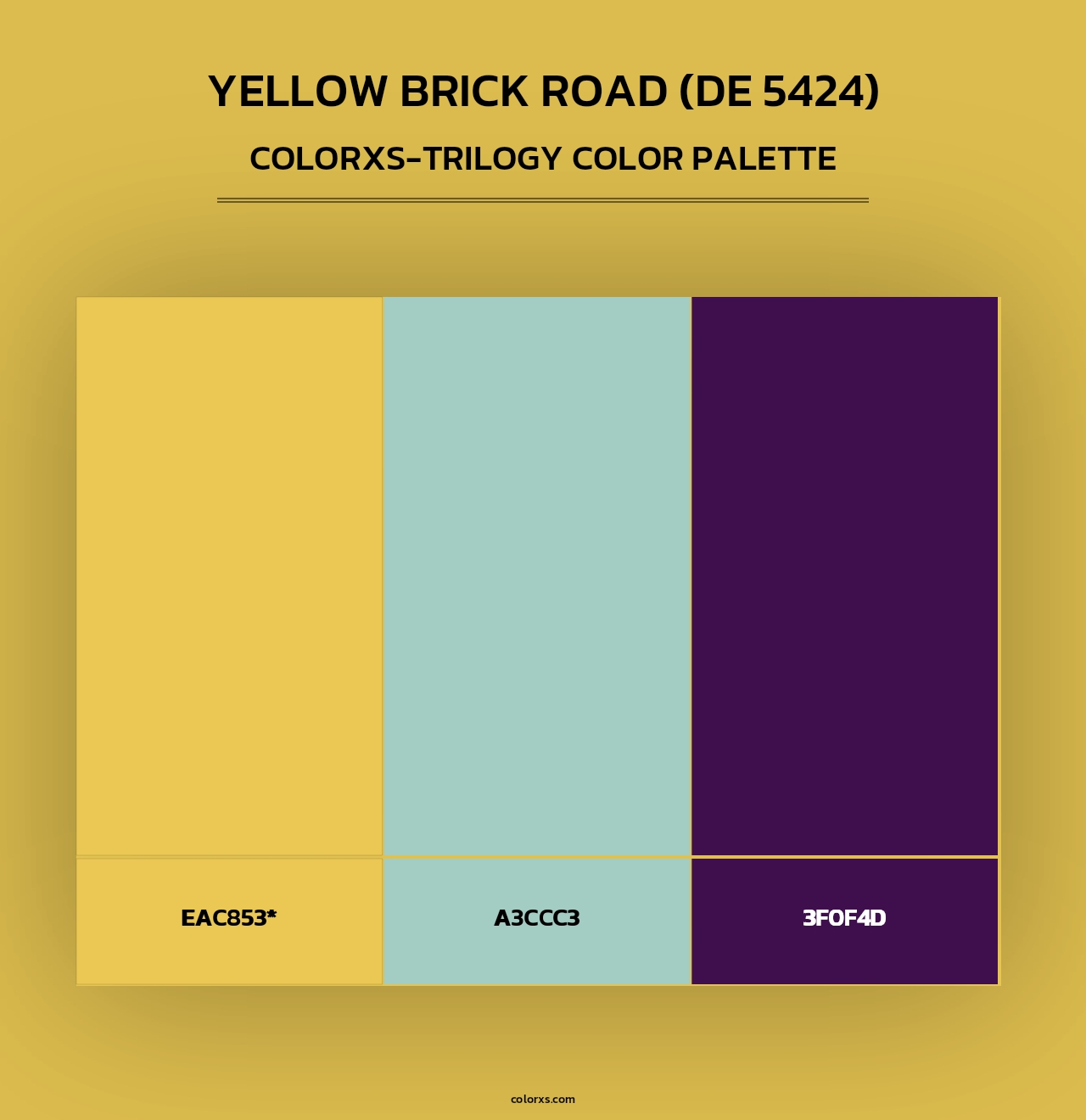 Yellow Brick Road (DE 5424) - Colorxs Trilogy Palette