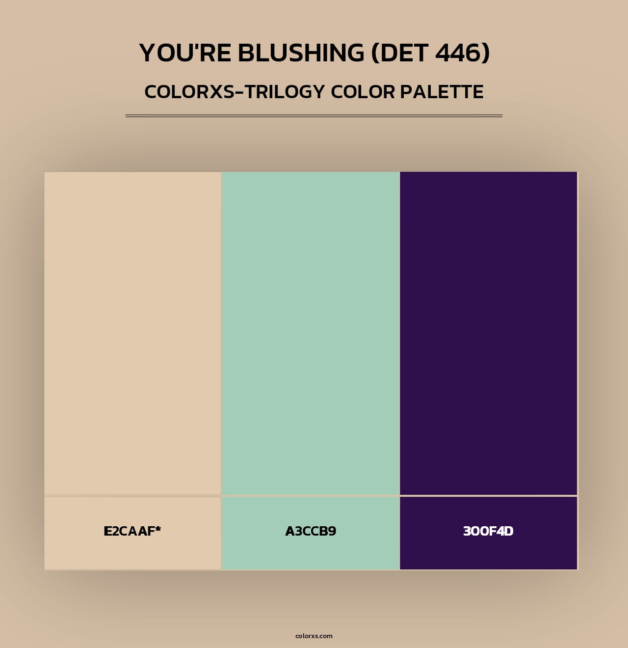 You're Blushing (DET 446) - Colorxs Trilogy Palette