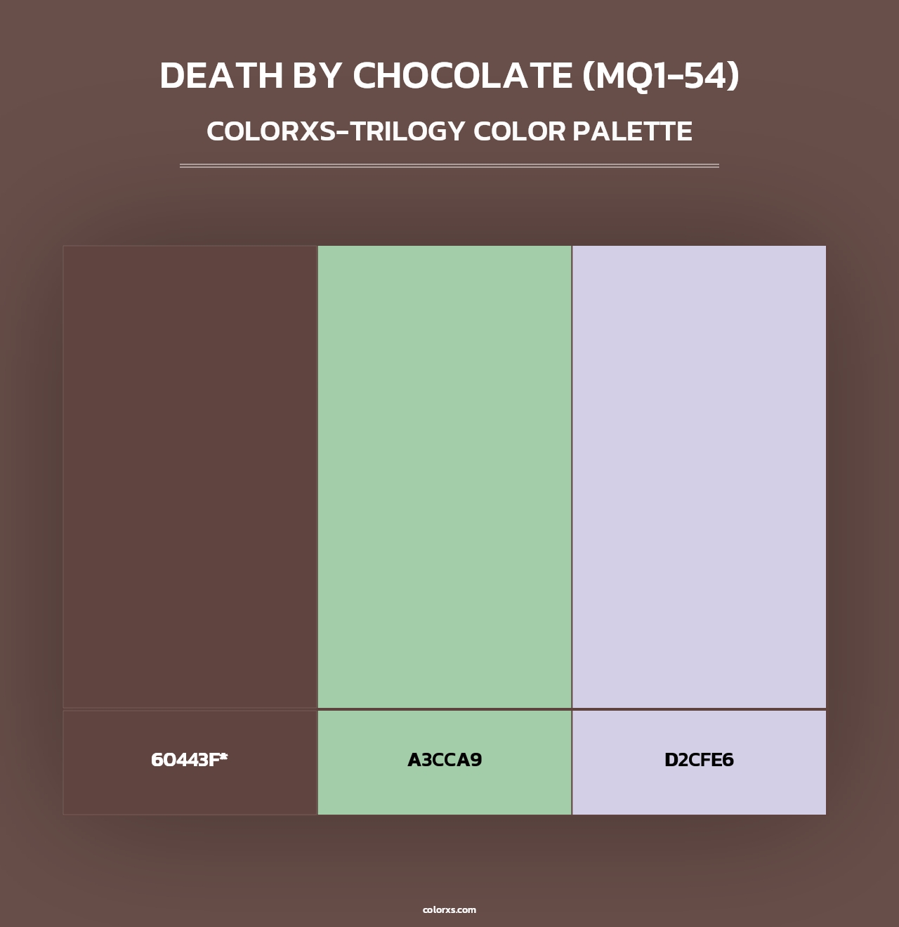 Death By Chocolate (MQ1-54) - Colorxs Trilogy Palette