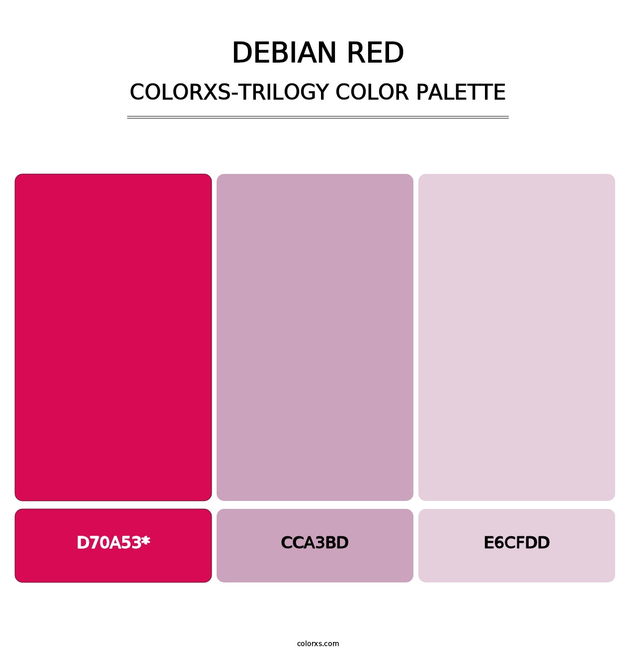 Debian red - Colorxs Trilogy Palette