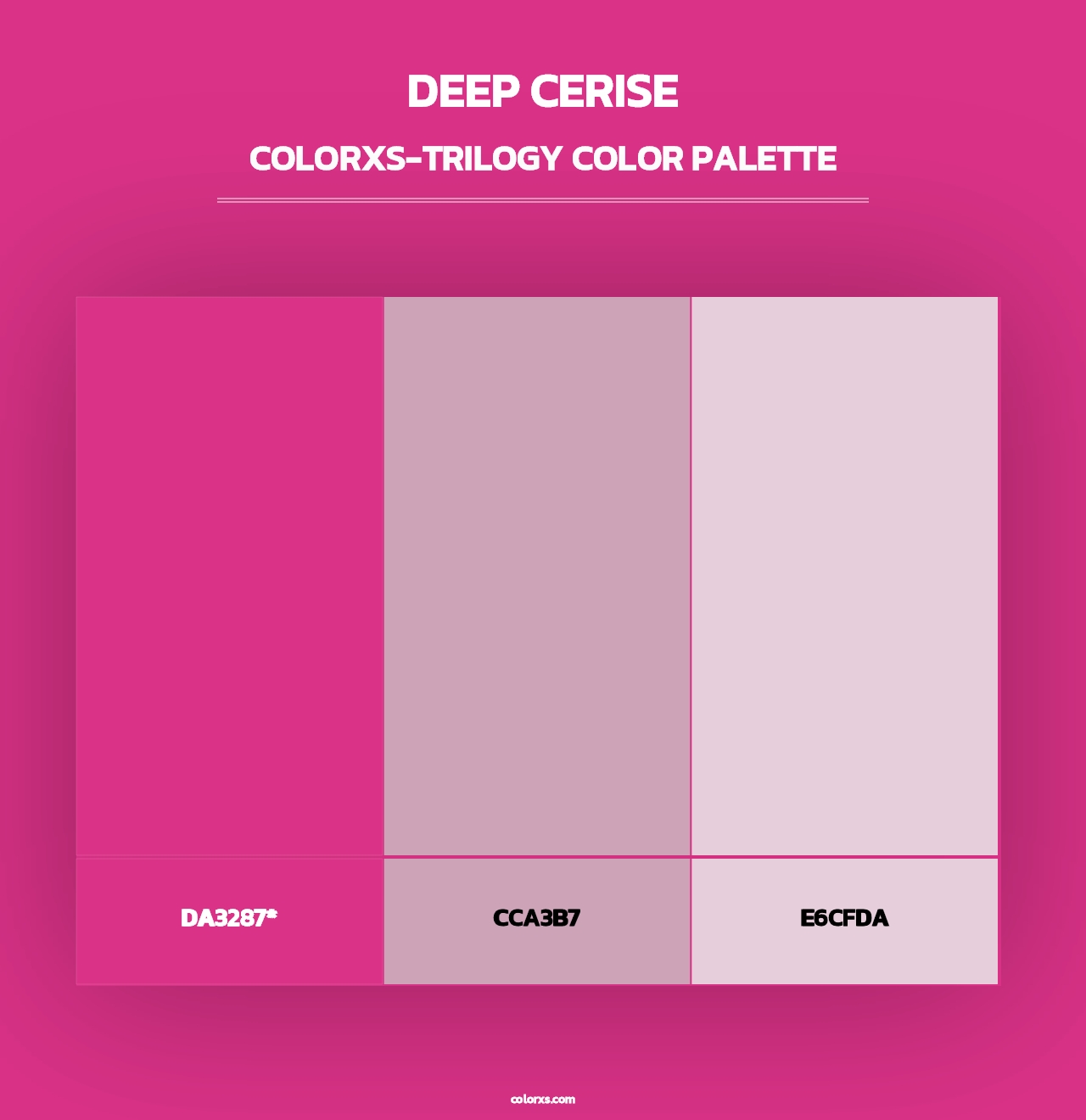 Deep Cerise - Colorxs Trilogy Palette