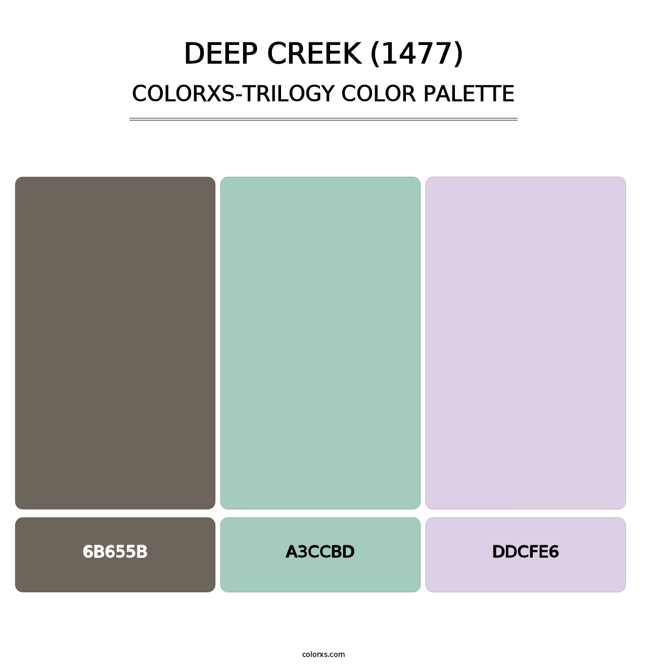 Deep Creek (1477) - Colorxs Trilogy Palette