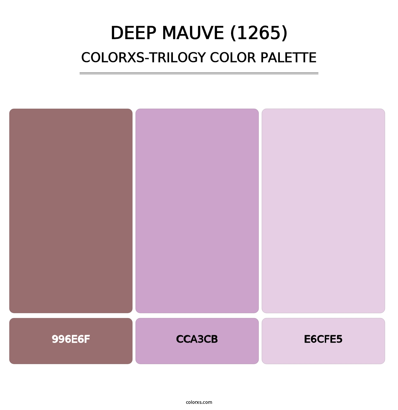 Deep Mauve (1265) - Colorxs Trilogy Palette