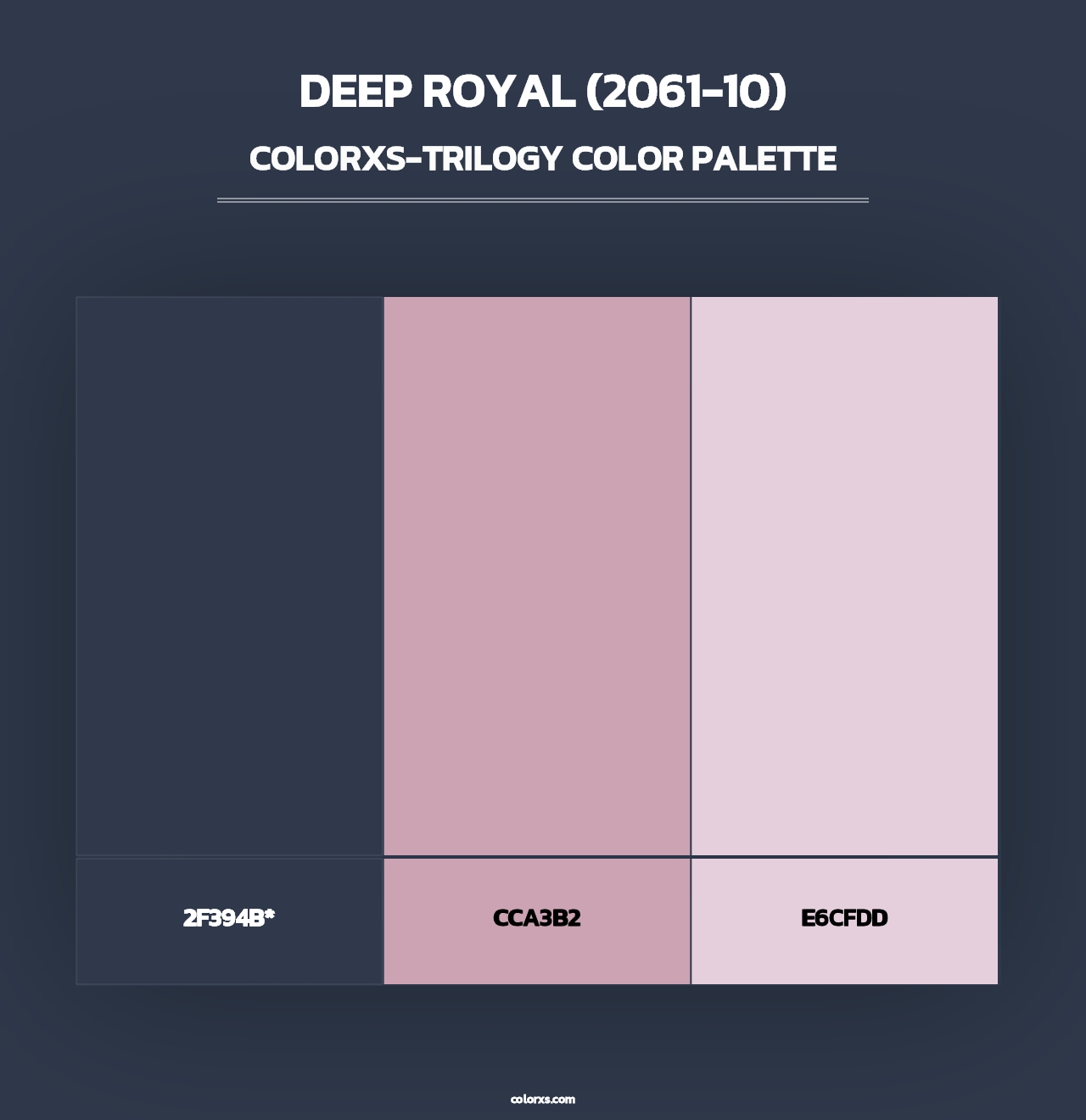 Deep Royal (2061-10) - Colorxs Trilogy Palette