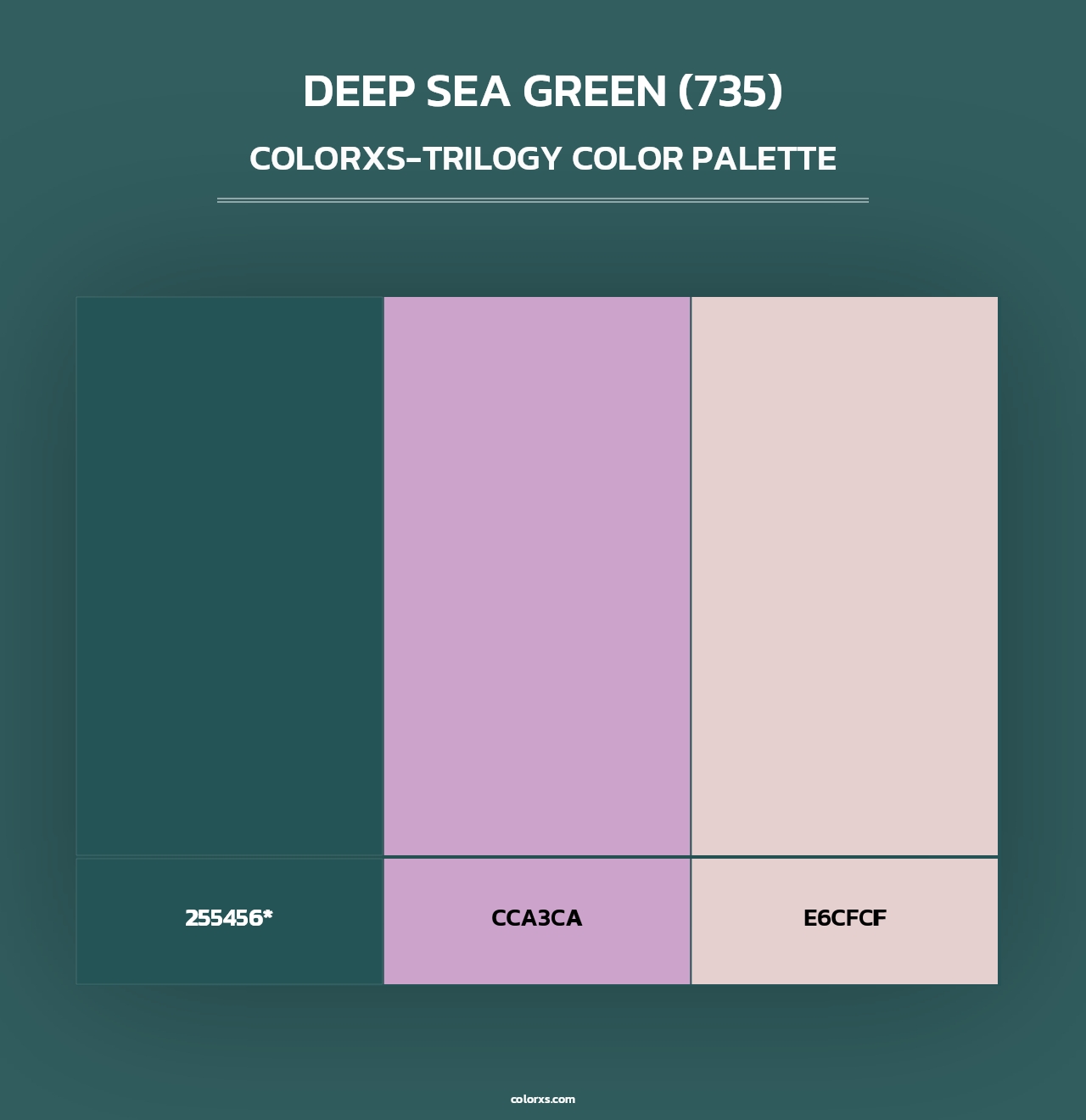 Deep Sea Green (735) - Colorxs Trilogy Palette