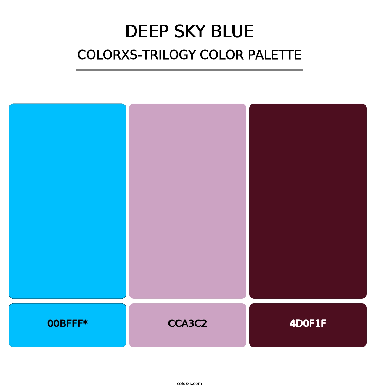 Deep Sky Blue - Colorxs Trilogy Palette