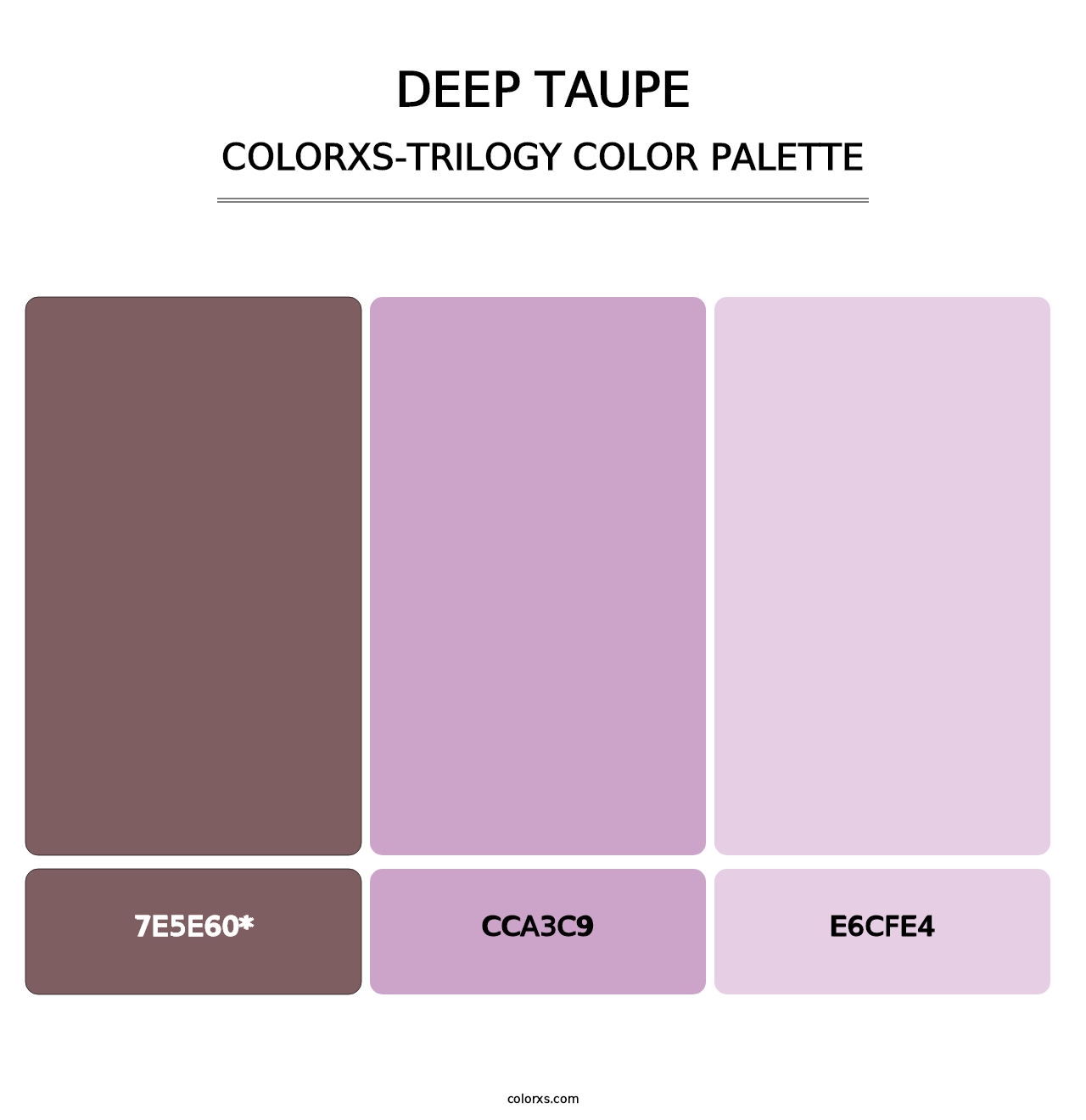 Deep Taupe - Colorxs Trilogy Palette