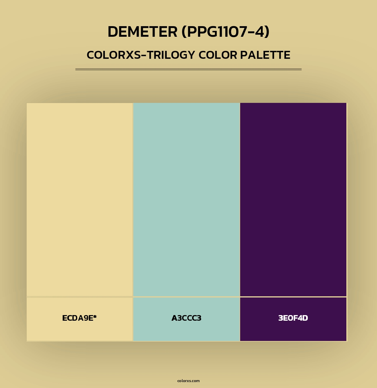Demeter (PPG1107-4) - Colorxs Trilogy Palette