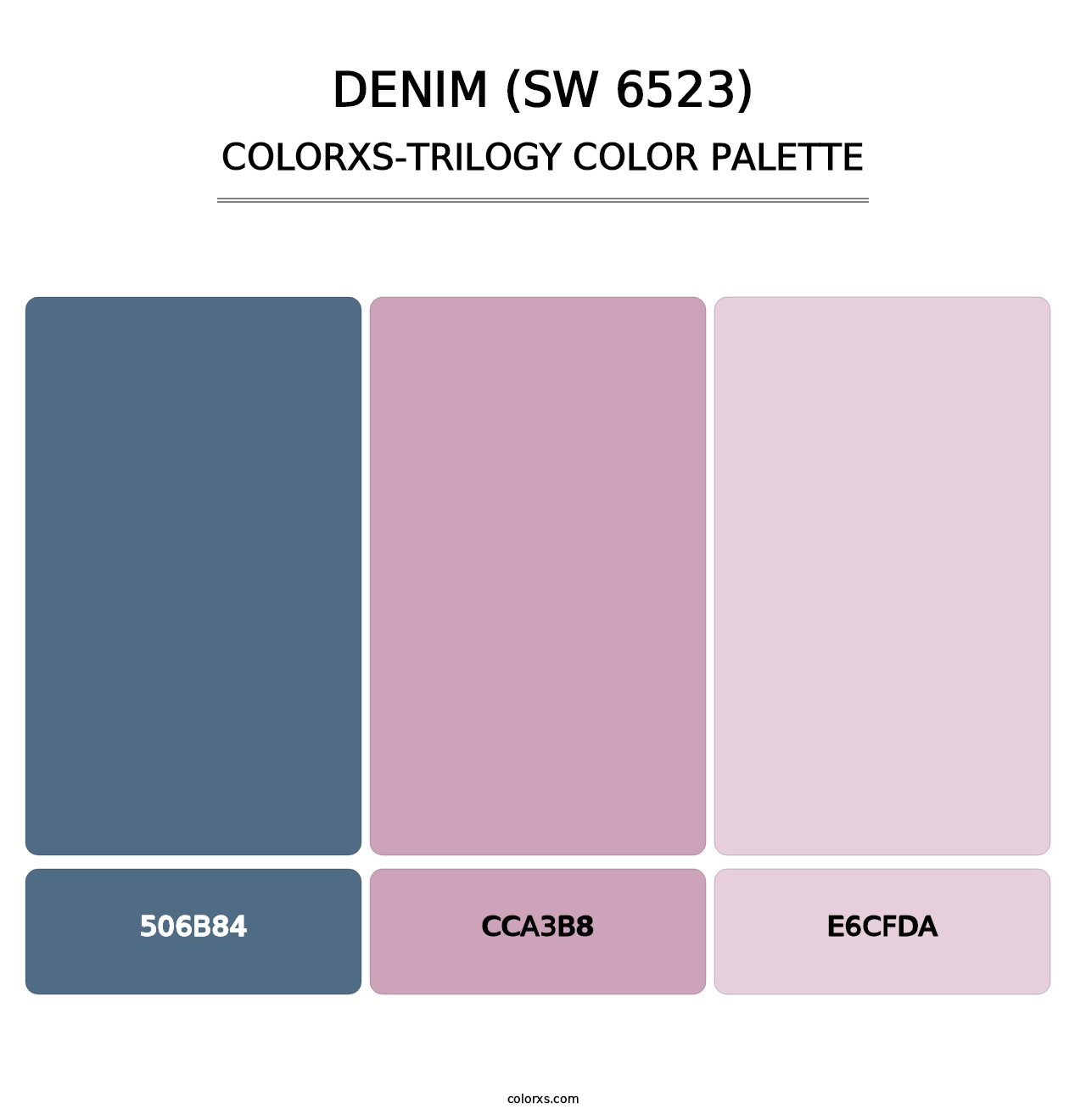 Denim (SW 6523) - Colorxs Trilogy Palette
