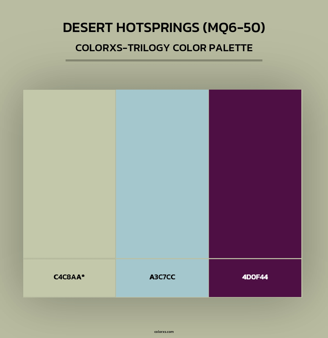 Desert Hotsprings (MQ6-50) - Colorxs Trilogy Palette