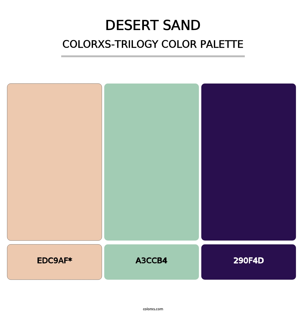 Desert Sand - Colorxs Trilogy Palette