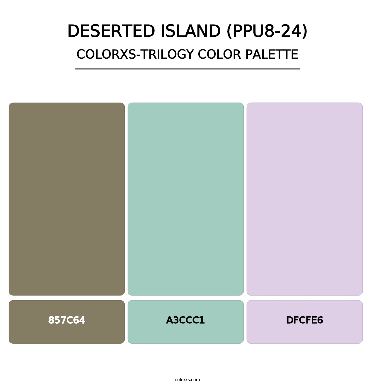 Deserted Island (PPU8-24) - Colorxs Trilogy Palette