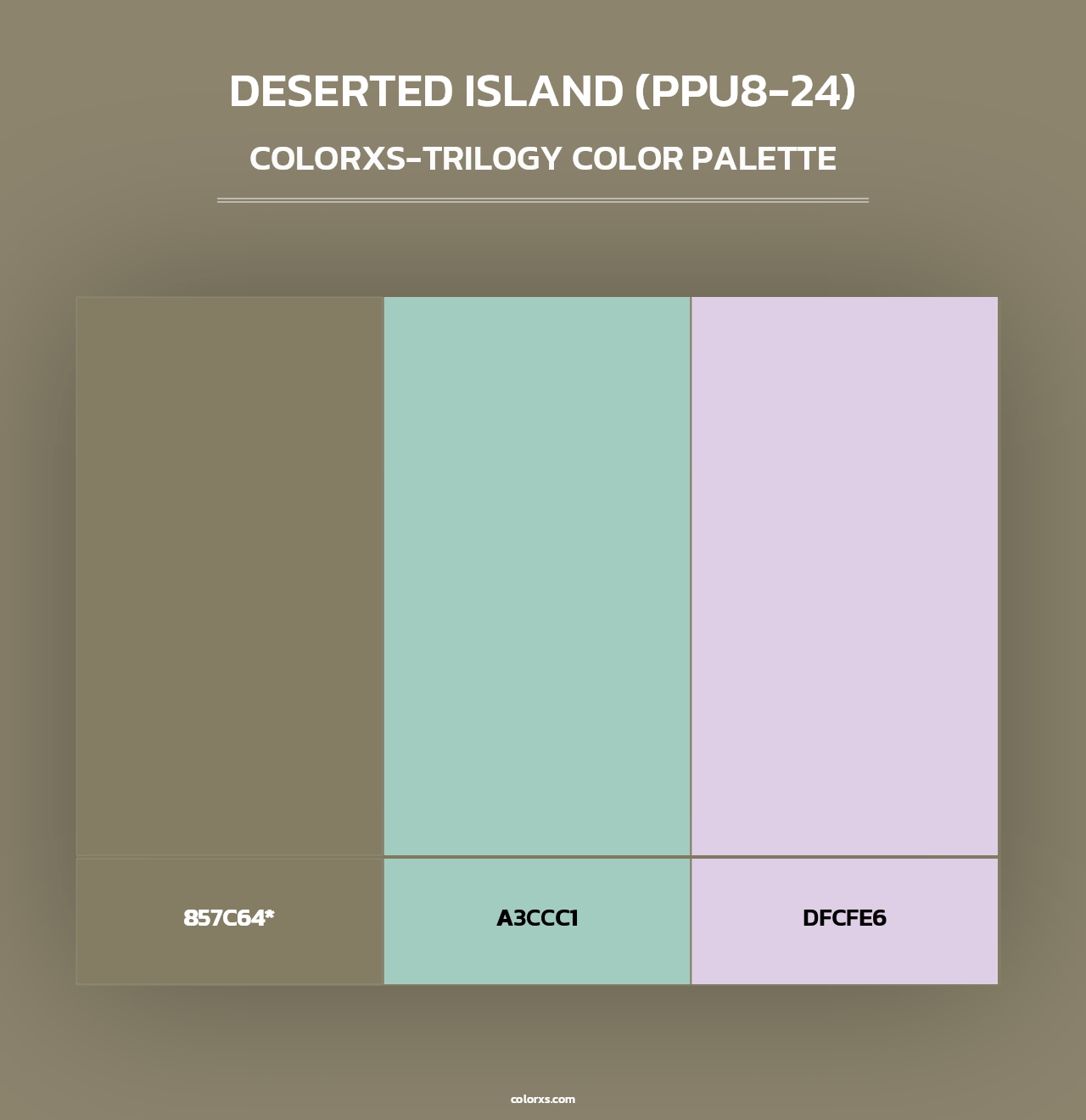 Deserted Island (PPU8-24) - Colorxs Trilogy Palette
