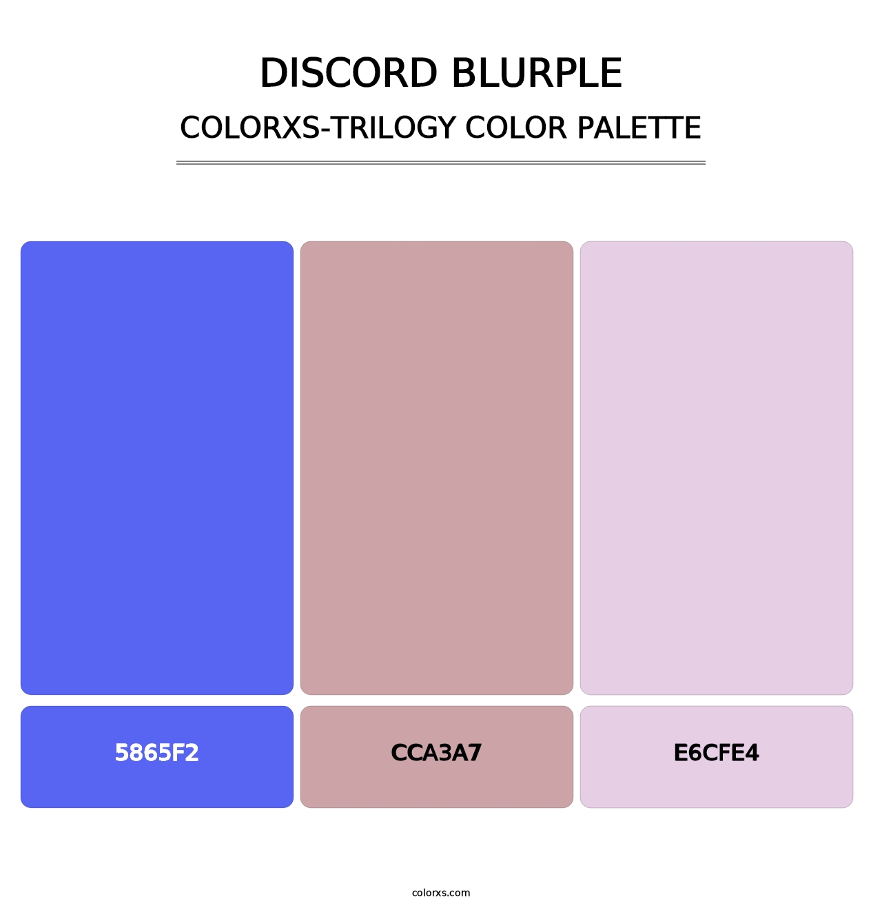 Discord Blurple - Colorxs Trilogy Palette