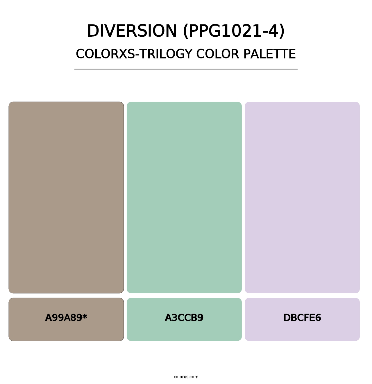 Diversion (PPG1021-4) - Colorxs Trilogy Palette