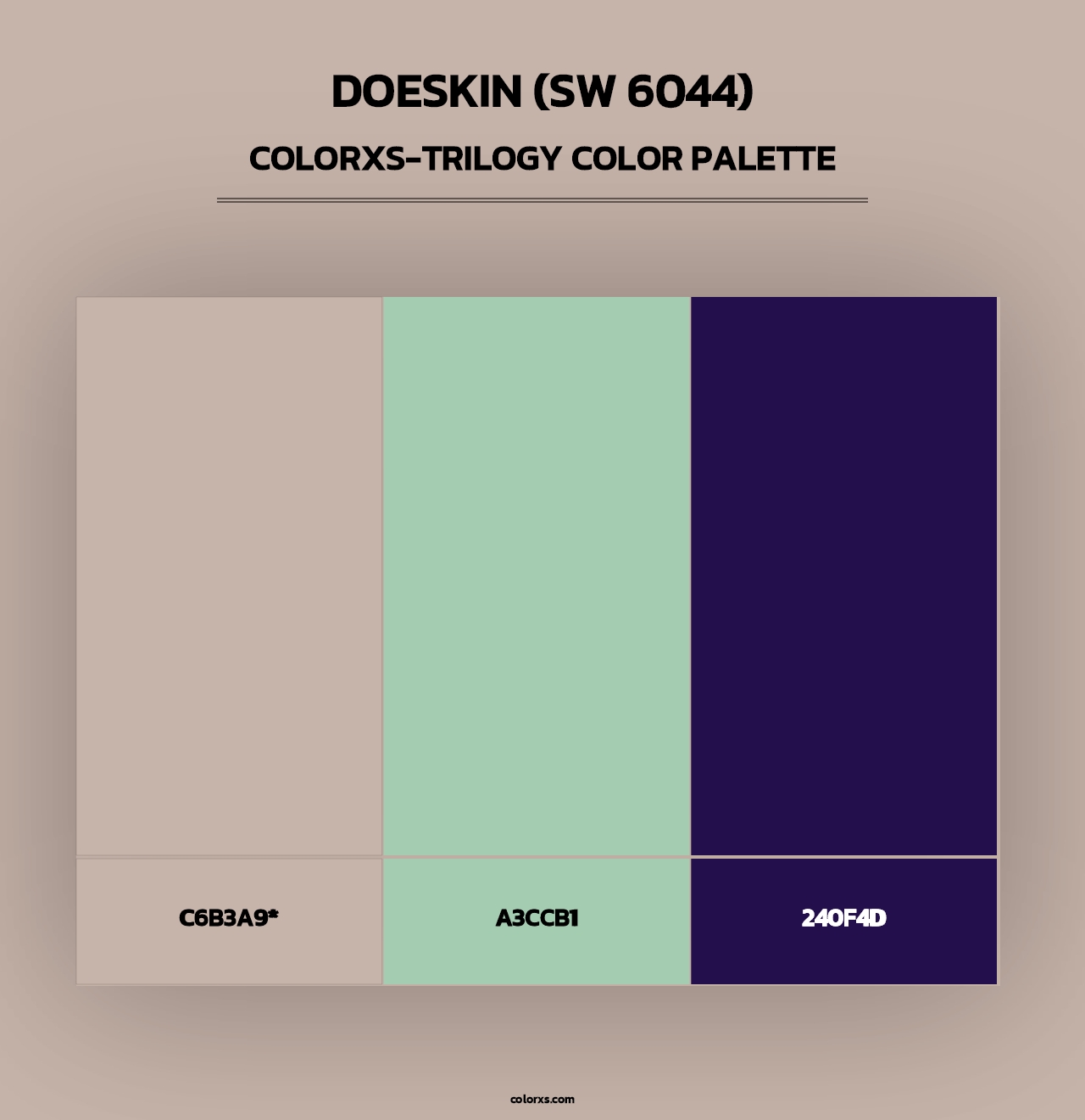 Doeskin (SW 6044) - Colorxs Trilogy Palette