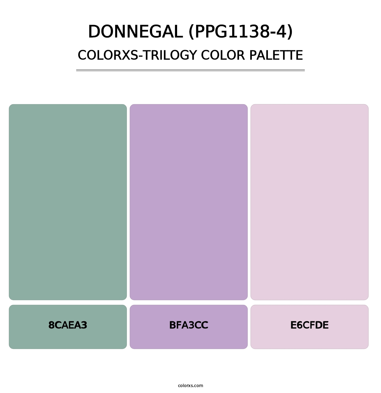 Donnegal (PPG1138-4) - Colorxs Trilogy Palette
