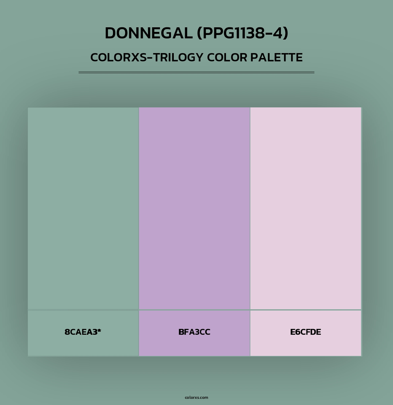 Donnegal (PPG1138-4) - Colorxs Trilogy Palette