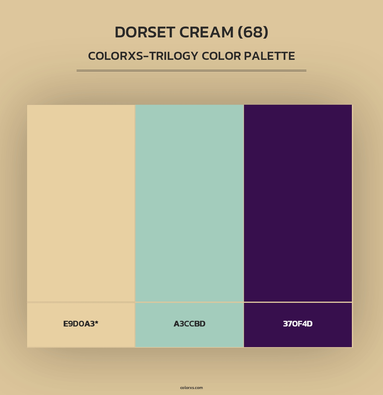 Dorset Cream (68) - Colorxs Trilogy Palette