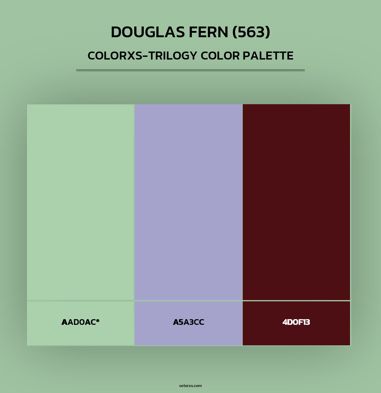Douglas Fern (563) - Colorxs Trilogy Palette