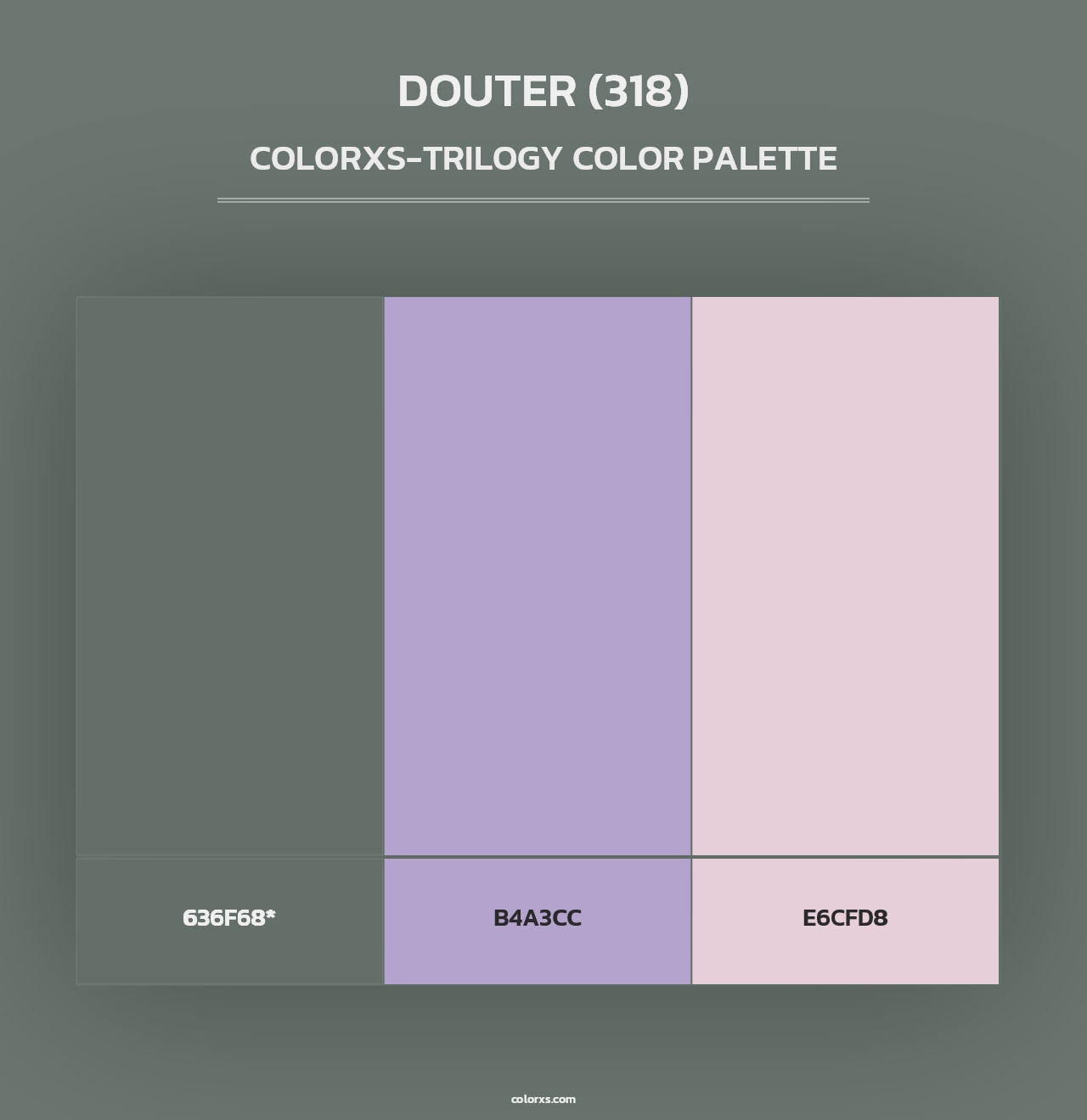 Douter (318) - Colorxs Trilogy Palette