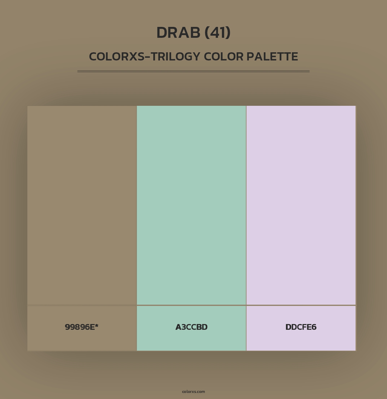Drab (41) - Colorxs Trilogy Palette