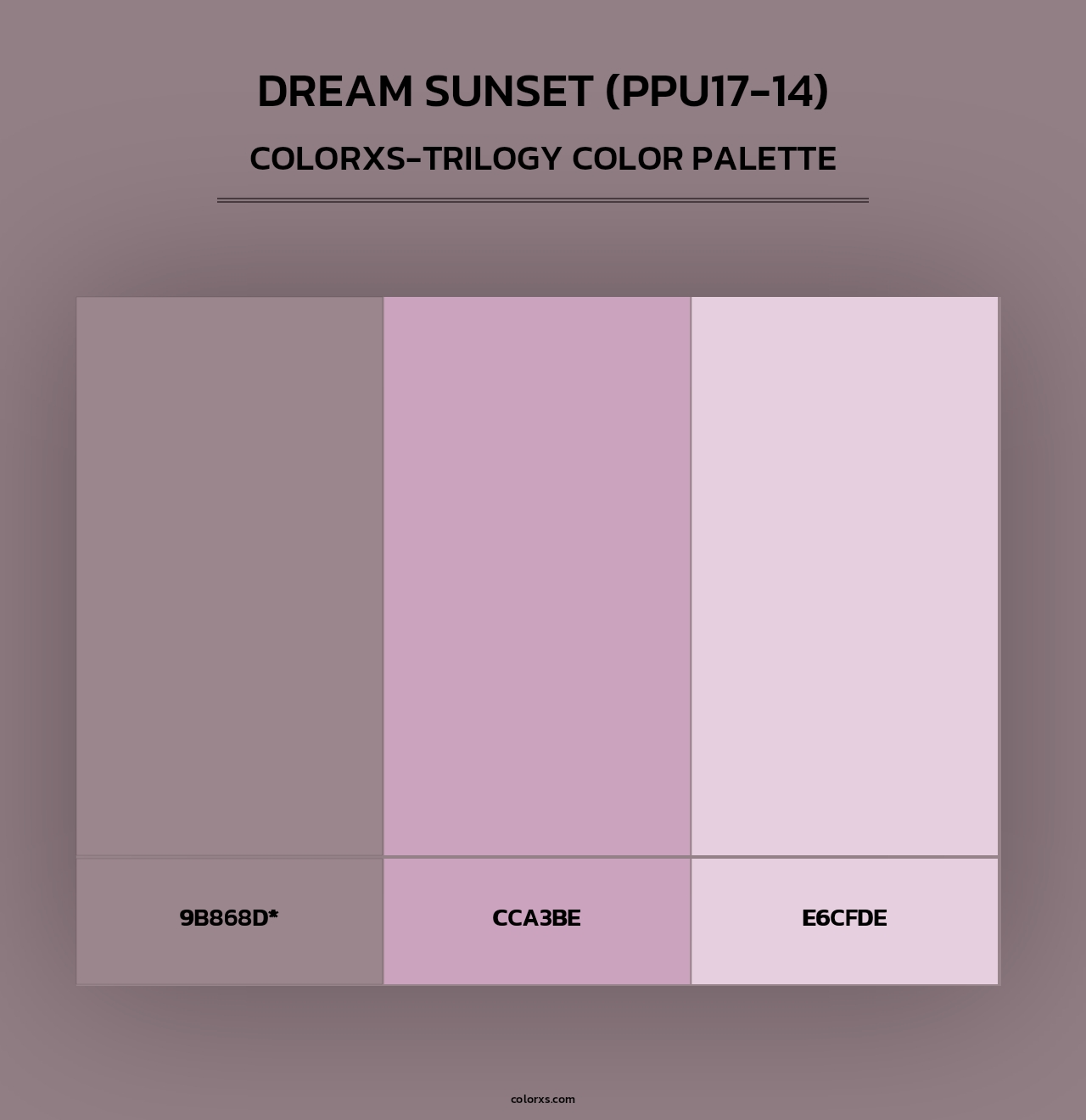 Dream Sunset (PPU17-14) - Colorxs Trilogy Palette